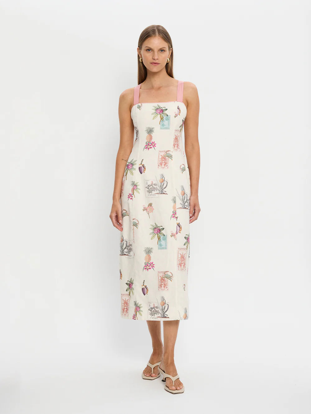 Lyra Tie Back Midi Dress Karlee Lyra Tie Back Midi Dress Karlee