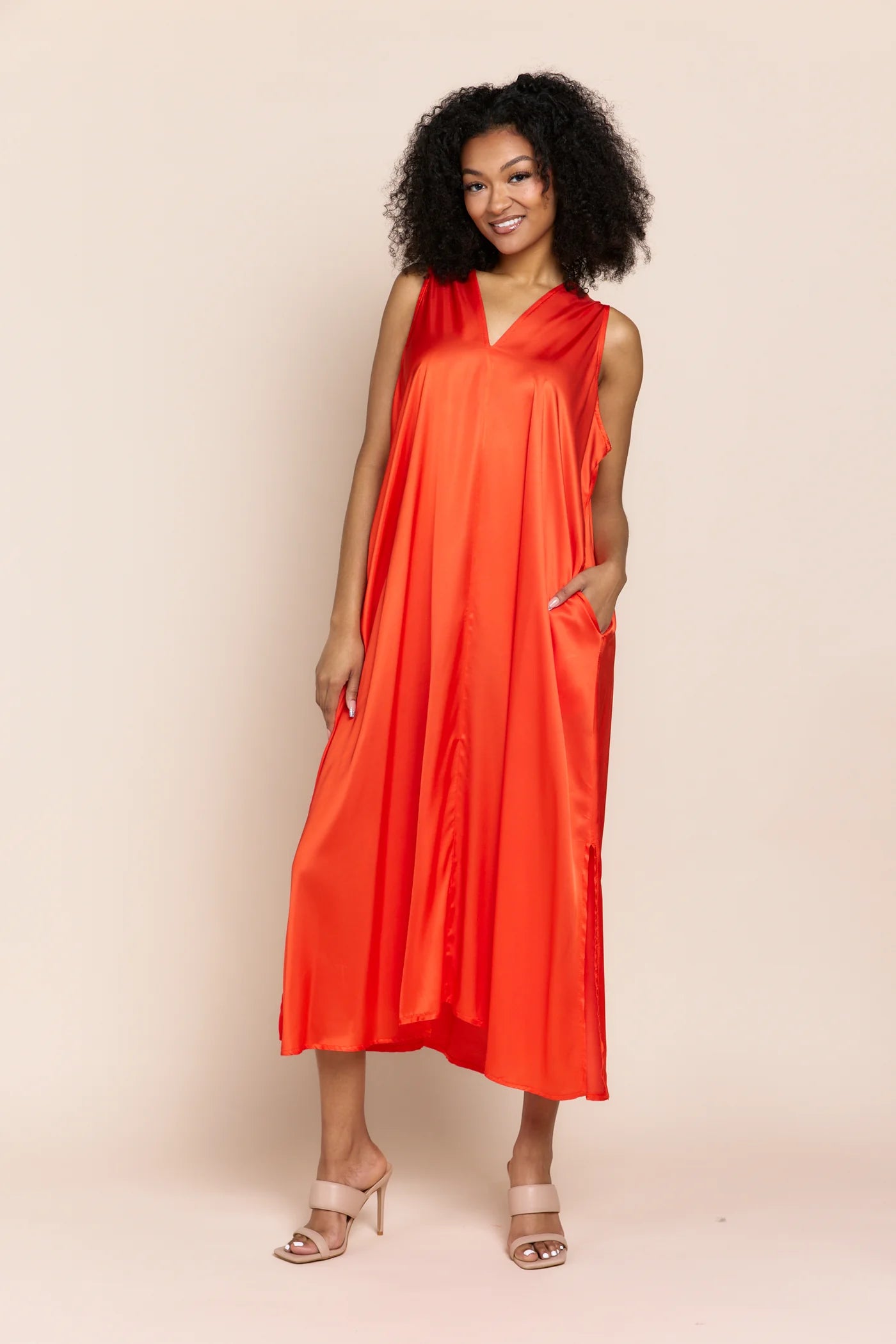 Tangerine Maxi Dress