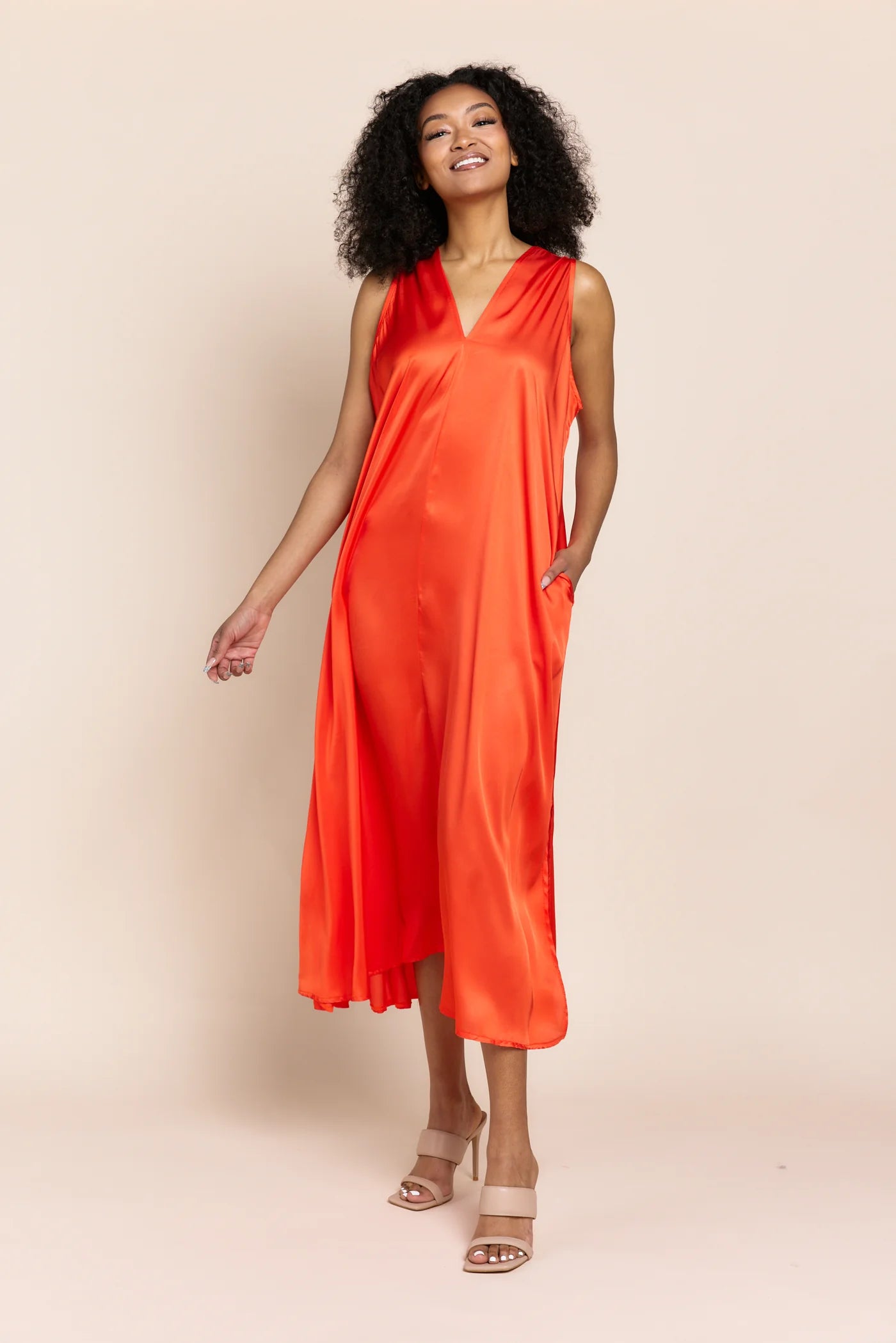 Tangerine Maxi Dress