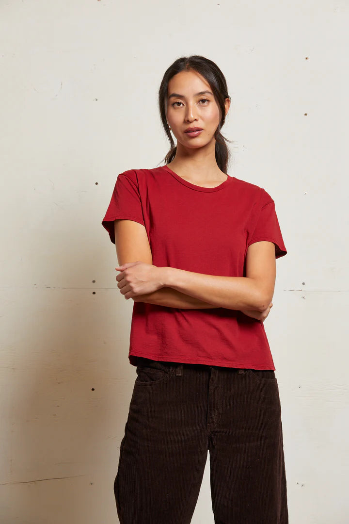 Harley Boxy Crew Tee- Maple