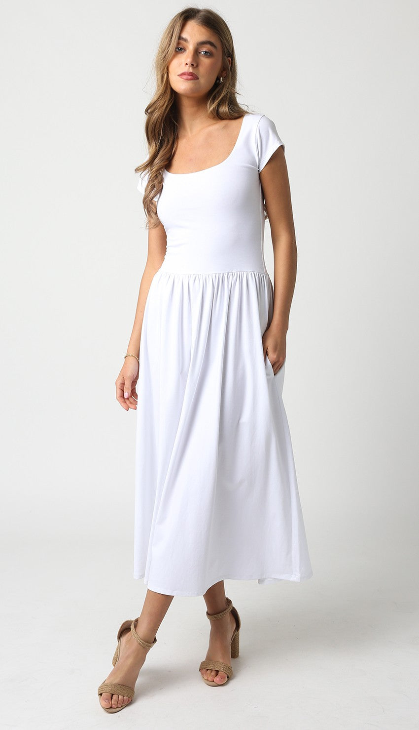 White Midi Dress