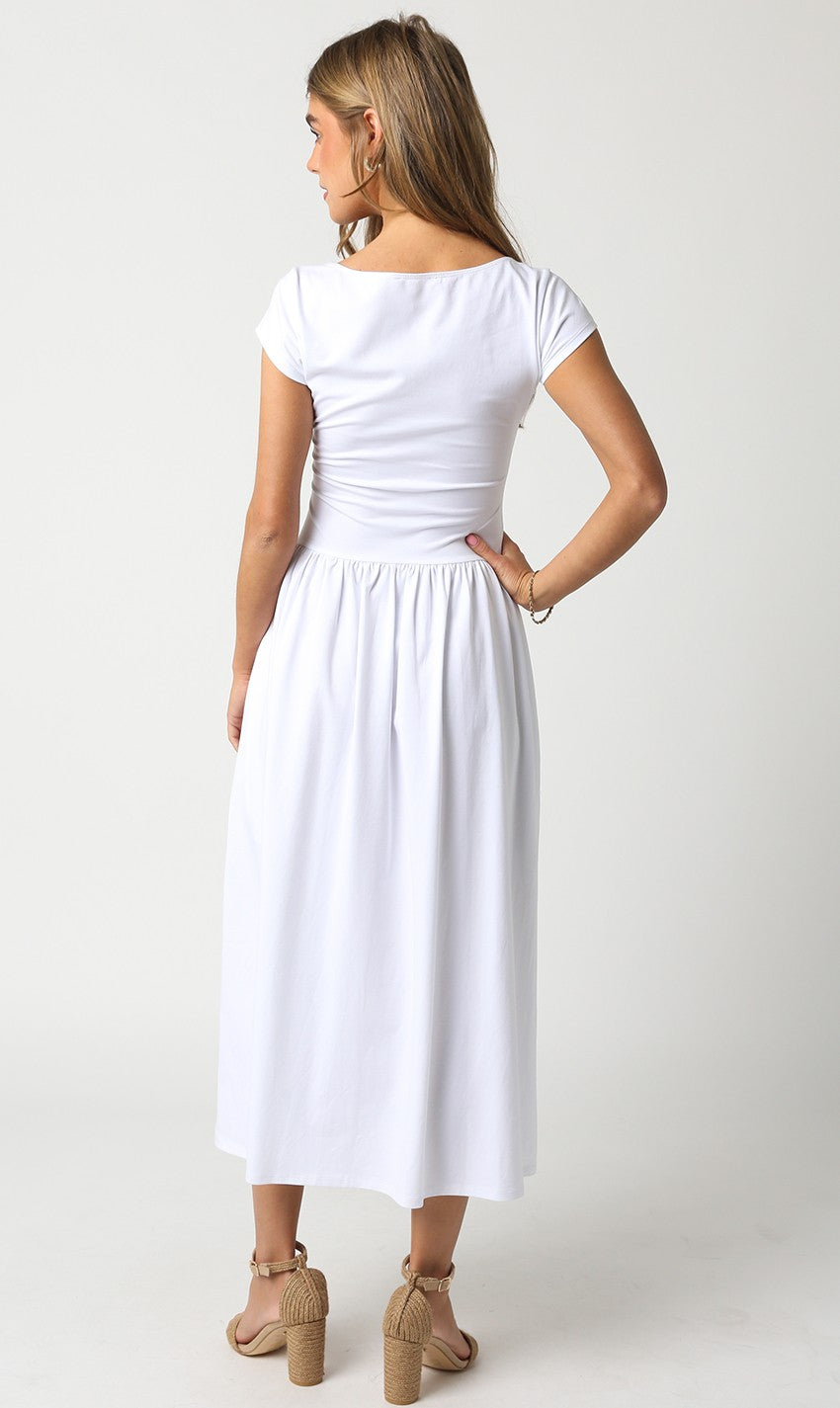 White Midi Dress