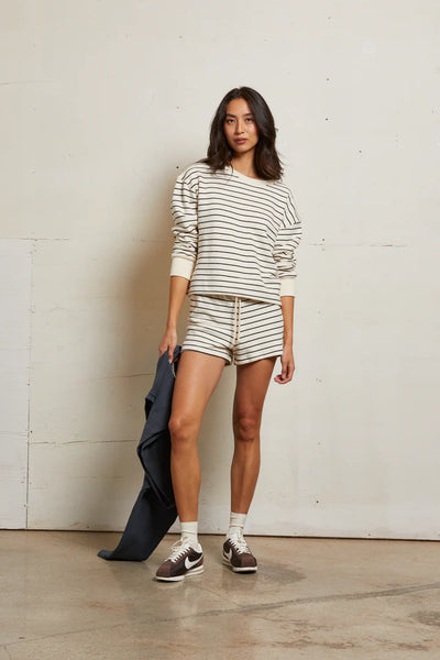 Layla Sweatshort- Night Stripe