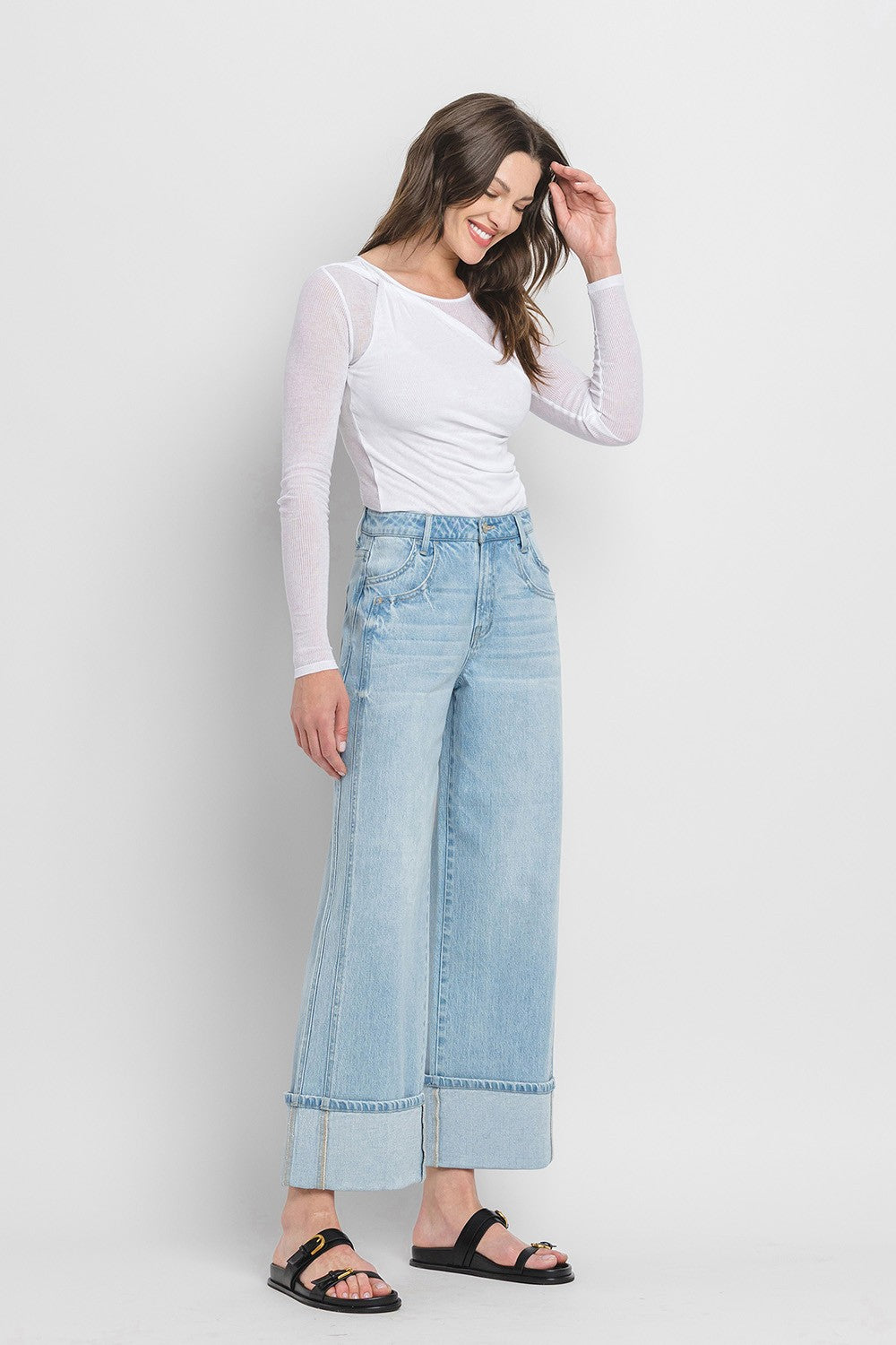Kris Baggy Wide Jeans - Streamlined