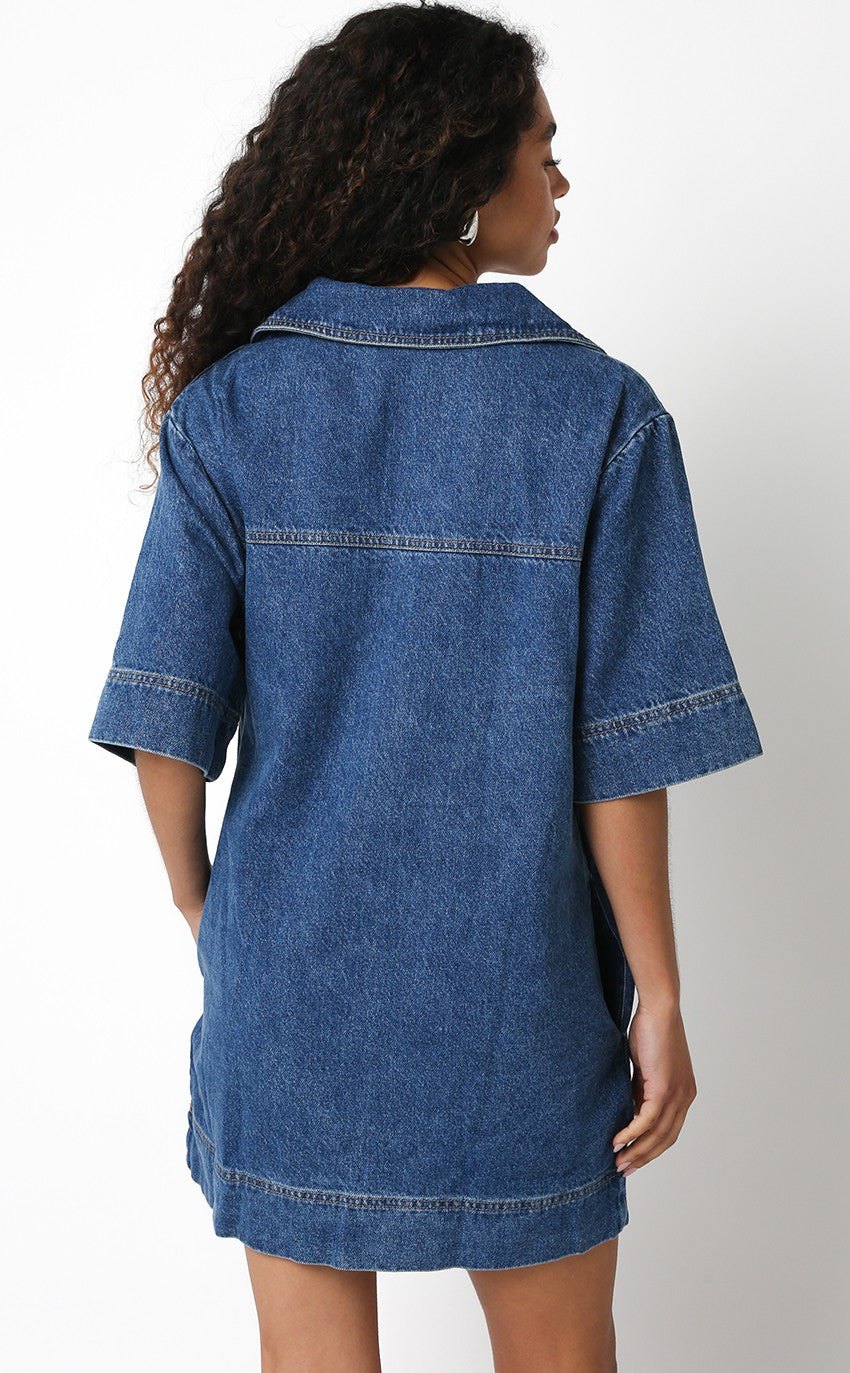Ava Denim Dress – Karlee