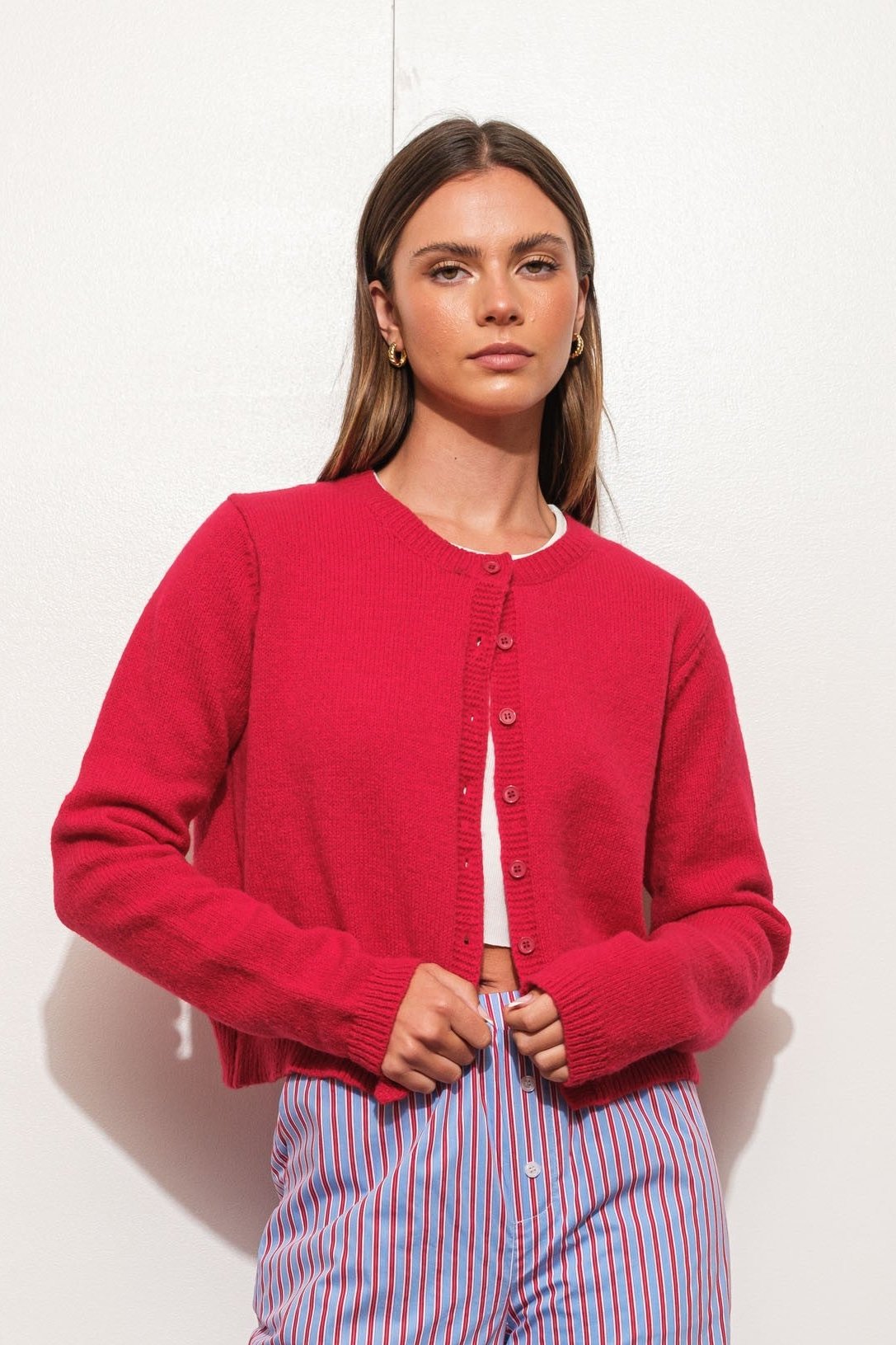 Lani Red Cardigan