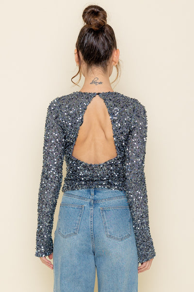 Marissa Sequin Top