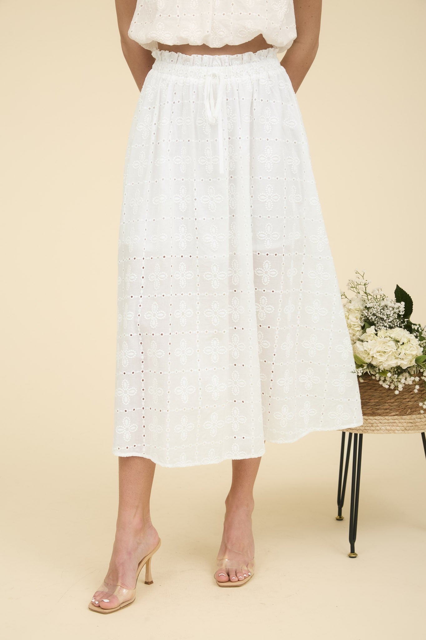 Mary Eyelet Skirt