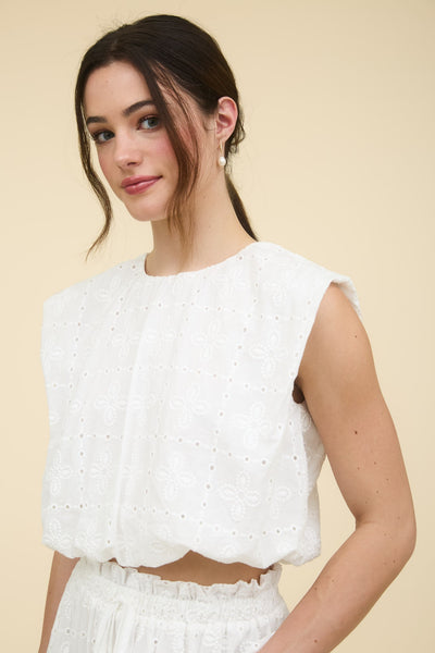 Mary Eyelet Top