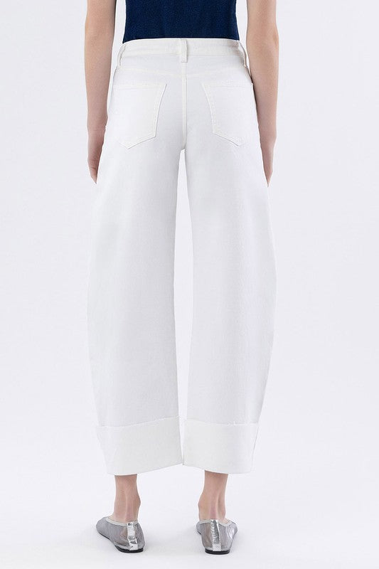 Madison Cropped Barrel Jeans