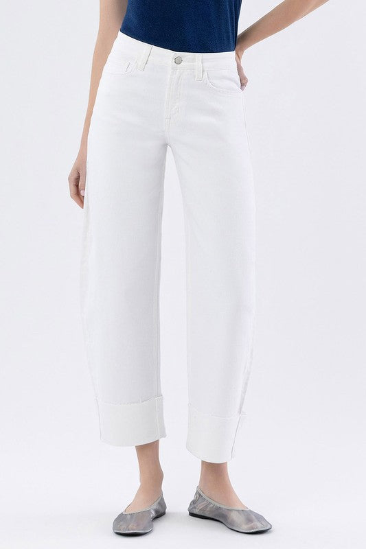 Madison Cropped Barrel Jeans