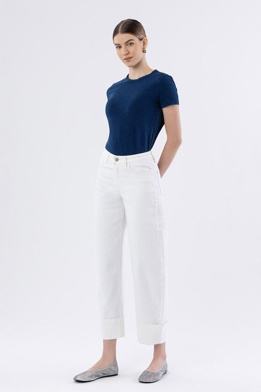 Madison Cropped Barrel Jeans