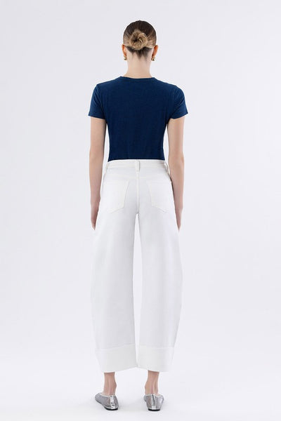 Madison Cropped Barrel Jeans