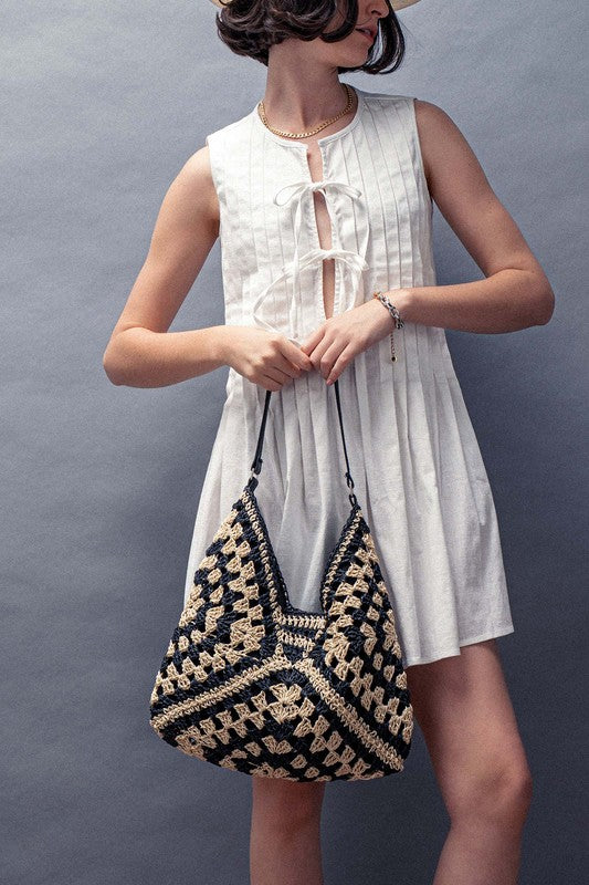 Diamond Hobo Shoulder Bag