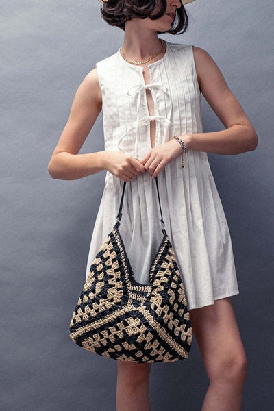 Diamond Hobo Shoulder Bag
