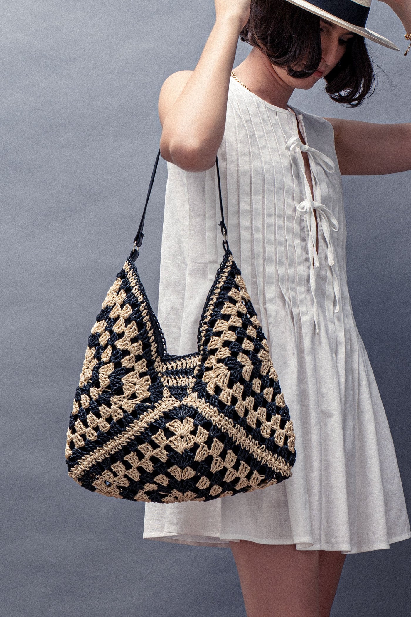 Diamond Hobo Shoulder Bag