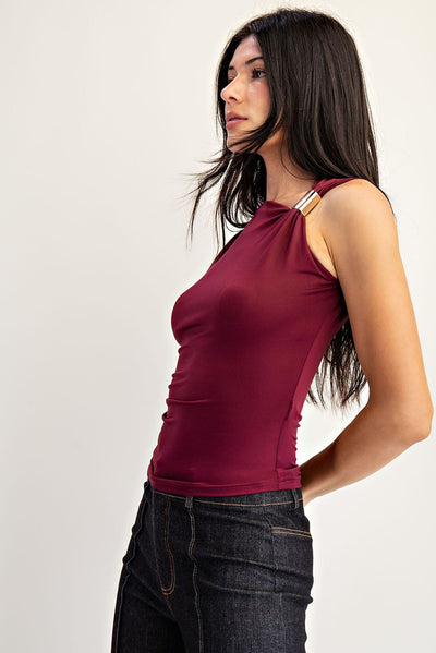 Kylo Metal Top- Wine