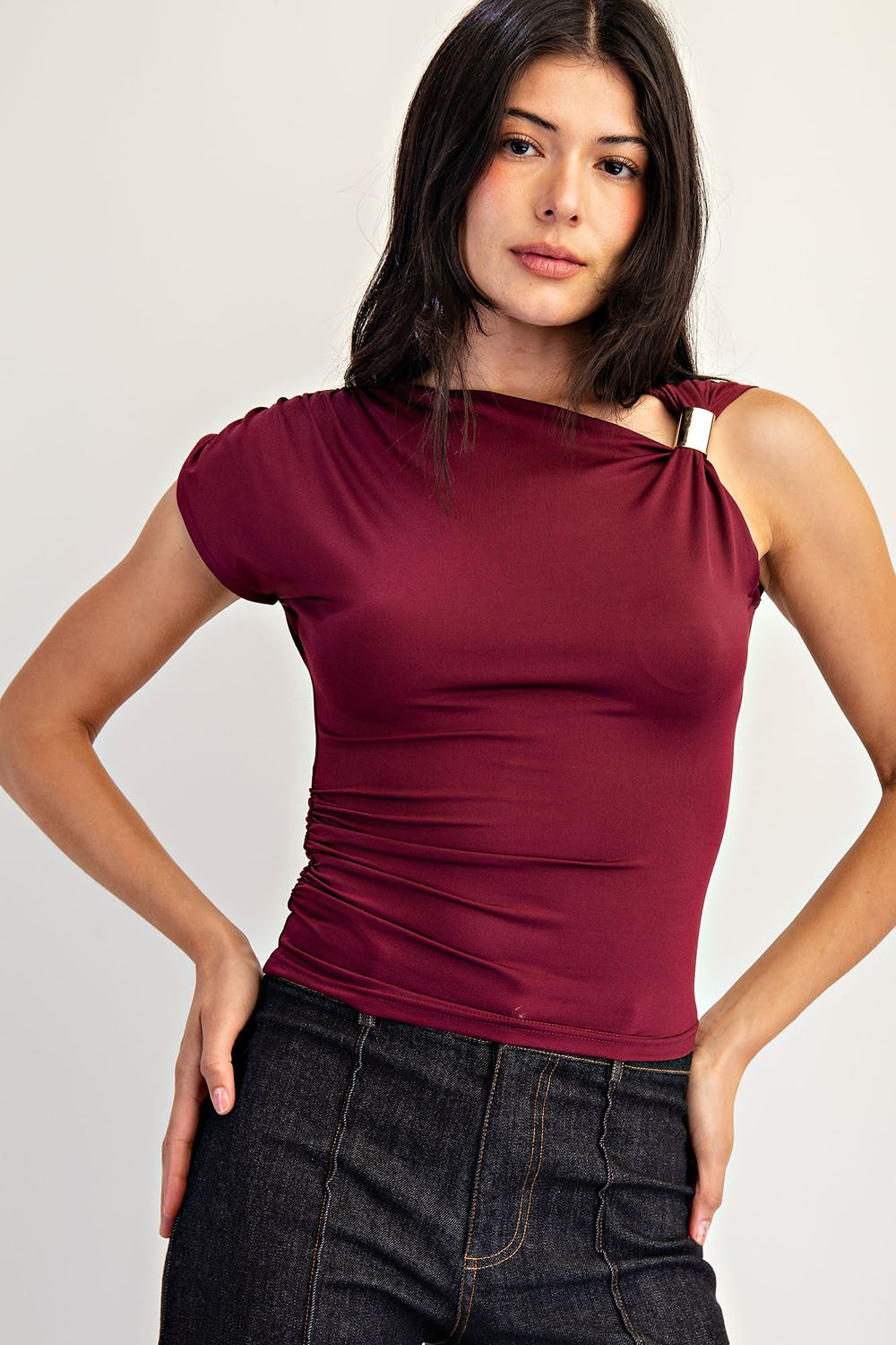 Kylo Metal Top- Wine