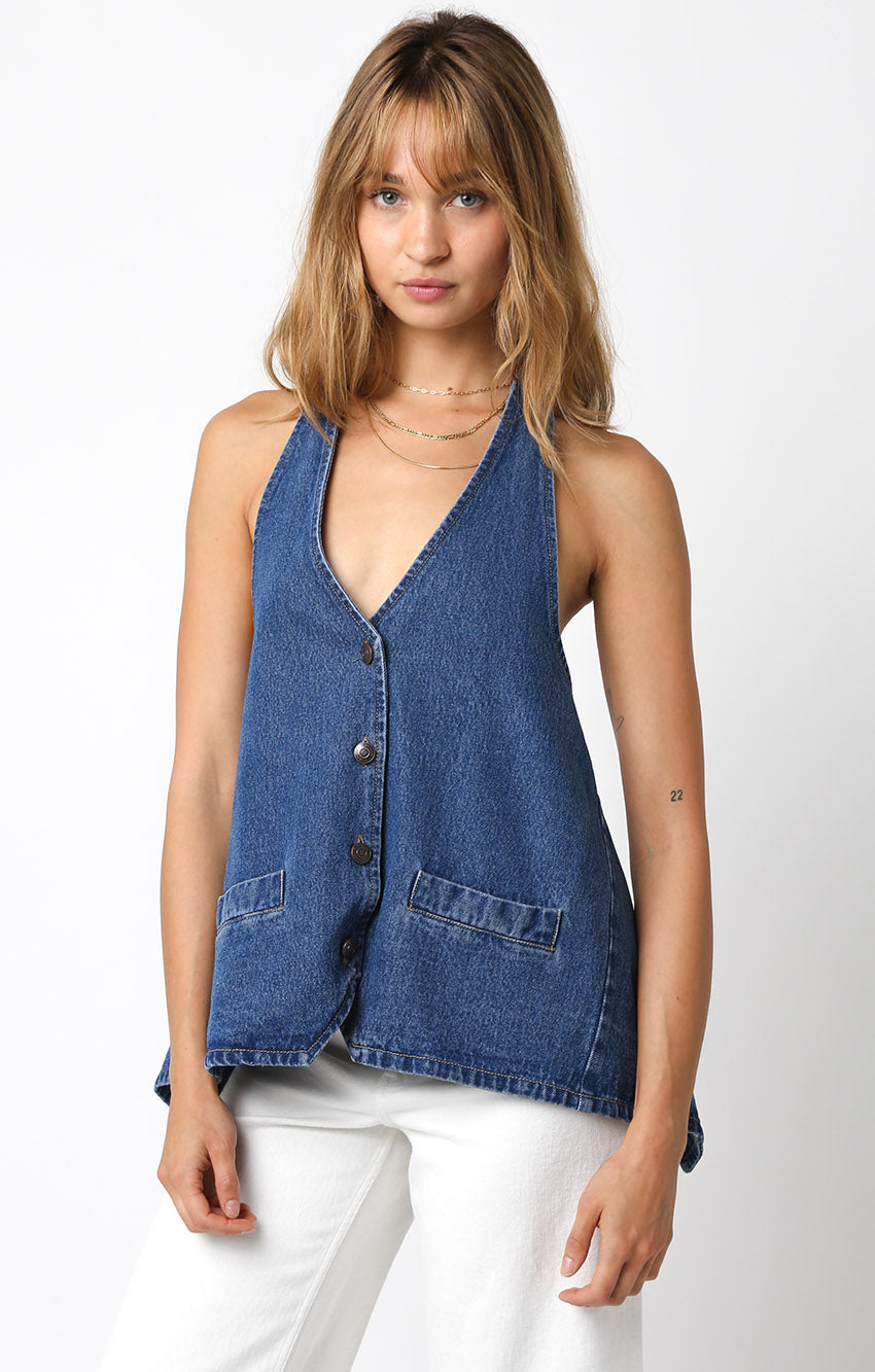 Maeve Denim Top