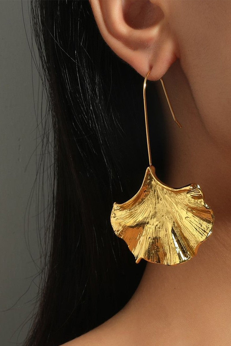 Ginkgo Leaf Drop Earrings
