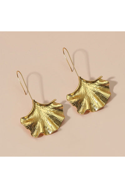Ginkgo Leaf Drop Earrings