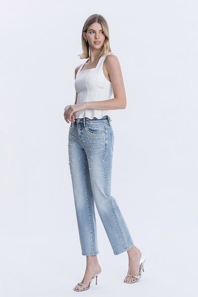 Gaby Embellished Denim
