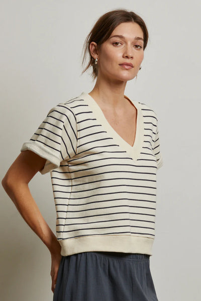 Briggs Crewneck-Night Stripe