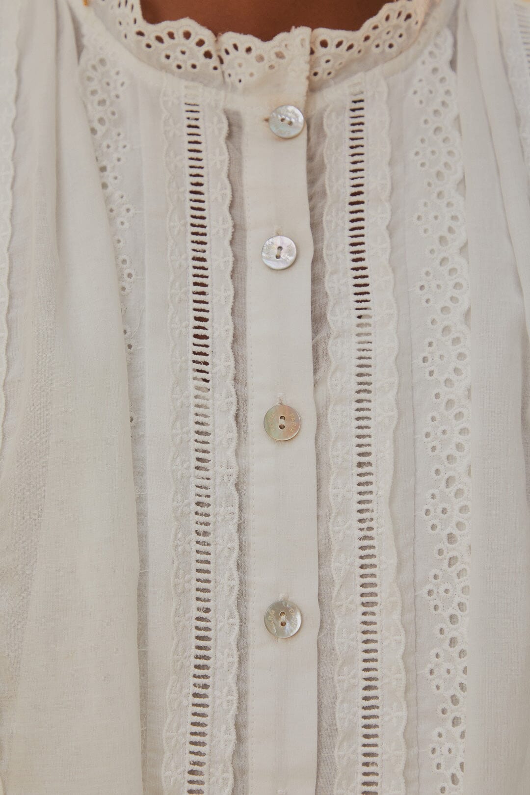 Embroidered White Blouse