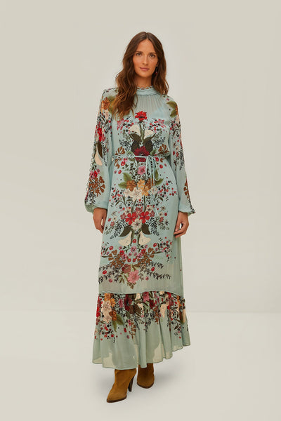 BEAUTY BOUQUET MAXI DRESS