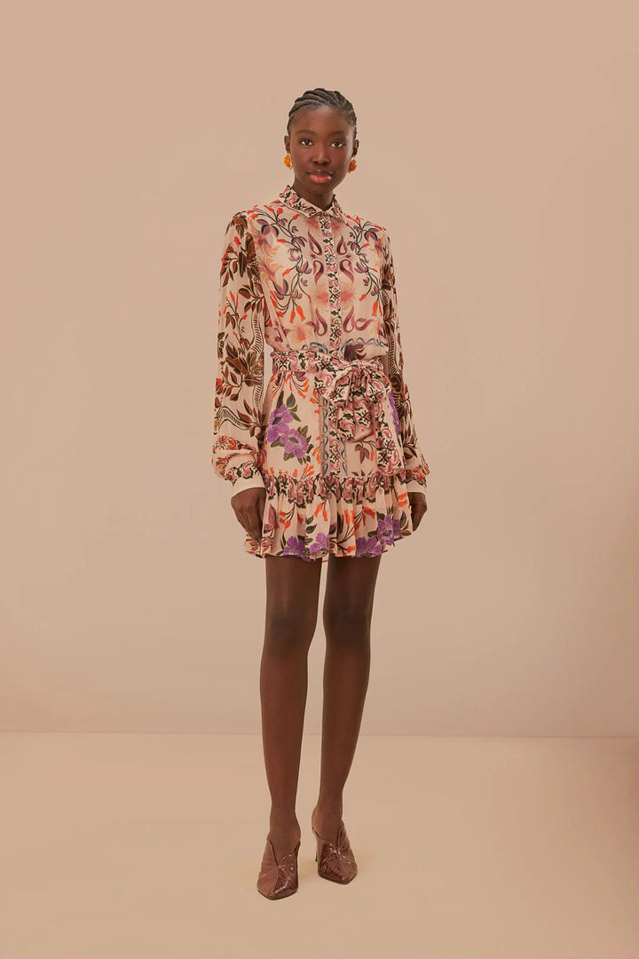 cream winter garden mini dress Winter Garden Mini Dress - Women's Mini Dress in Ivory