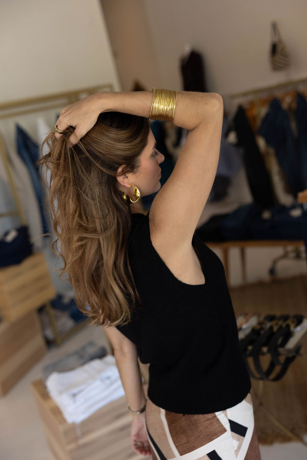 Sofia Knit Top- Noir