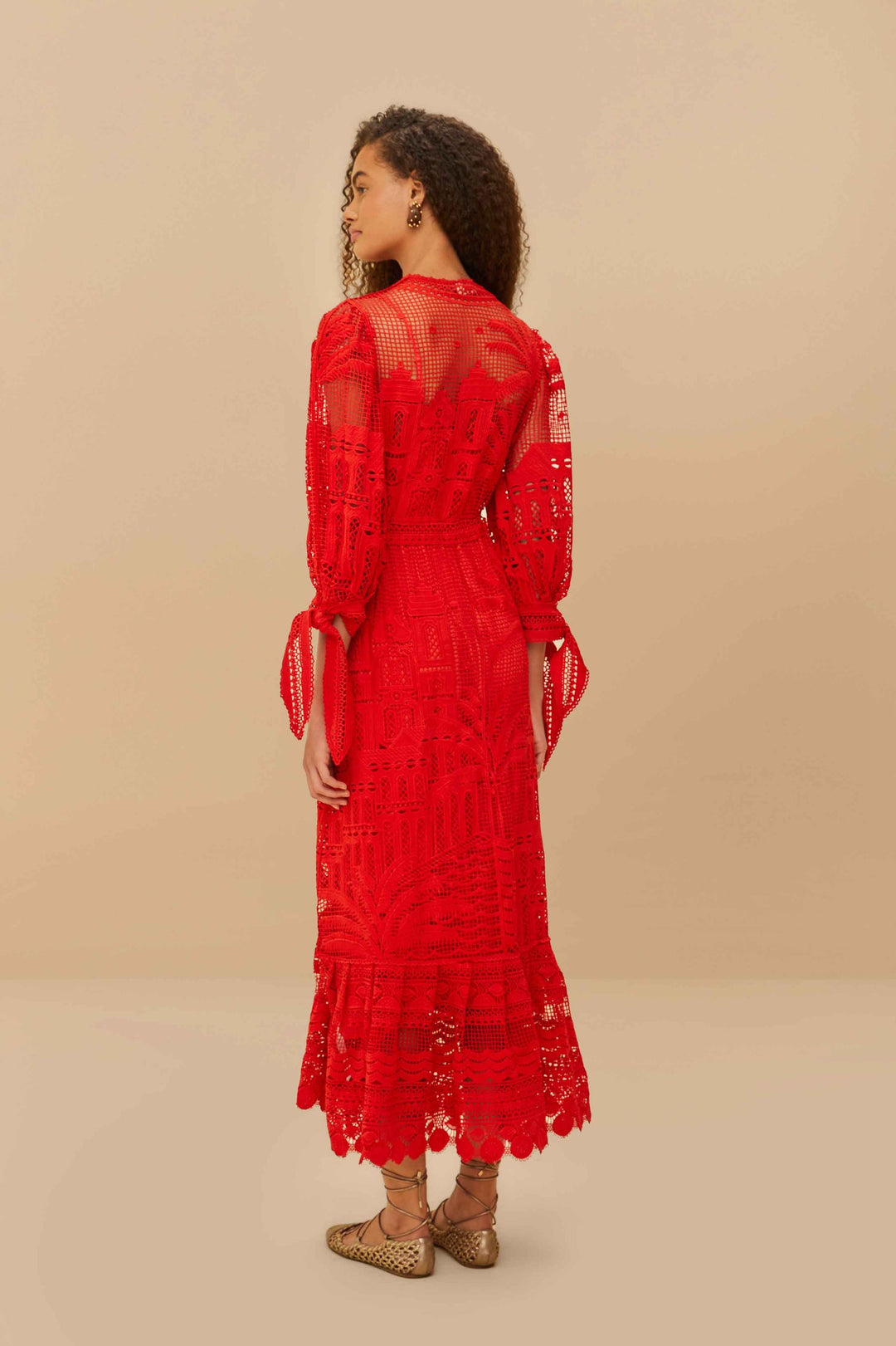 Morada Boa Guipure Maxi Dress – Karlee