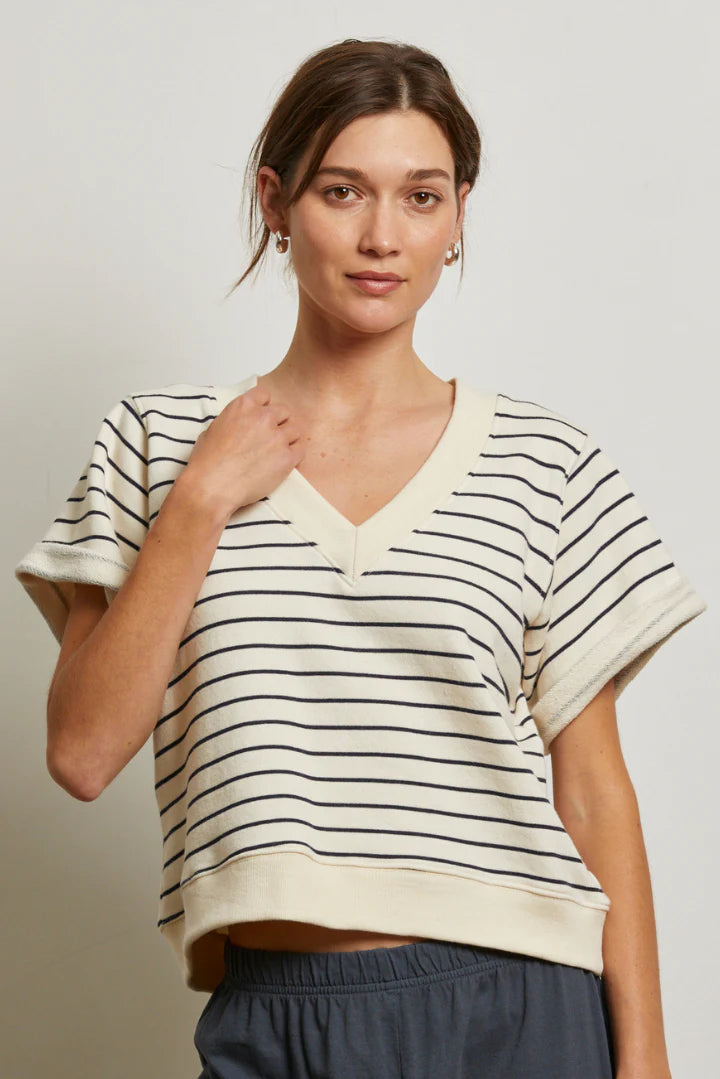 Briggs Crewneck-Night Stripe