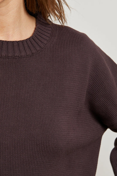 Janet Cotton Sweater- Cocoa