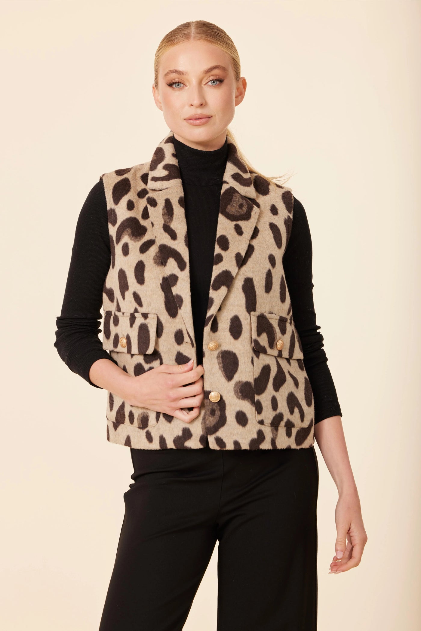Oscar Leopard Vest