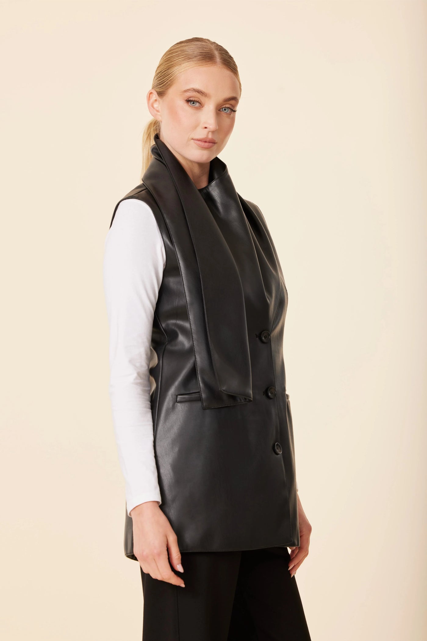 Thea Leather Vest