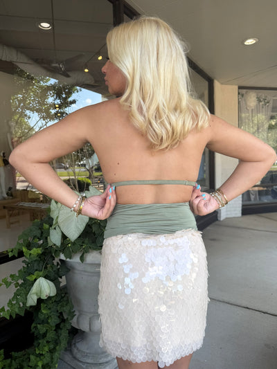 Sassi Sequin Mini Skirt