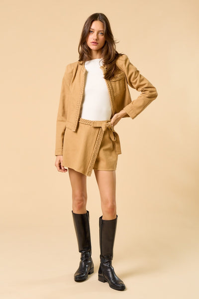 Brandi Coat- Taupe