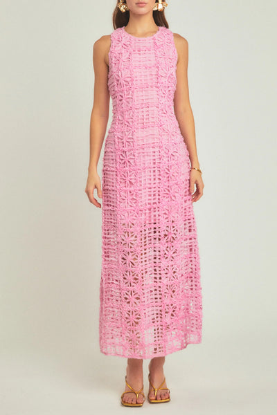 Rosy Maxi Dress