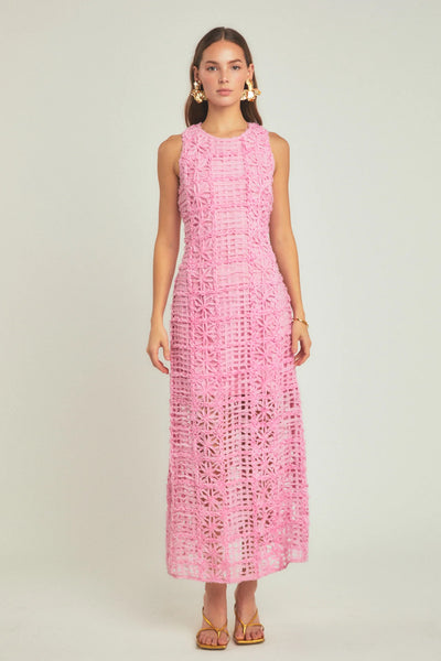 Rosy Maxi Dress