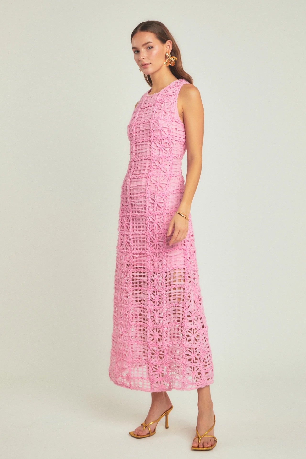 Rosy Maxi Dress