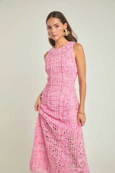 Rosy Maxi Dress