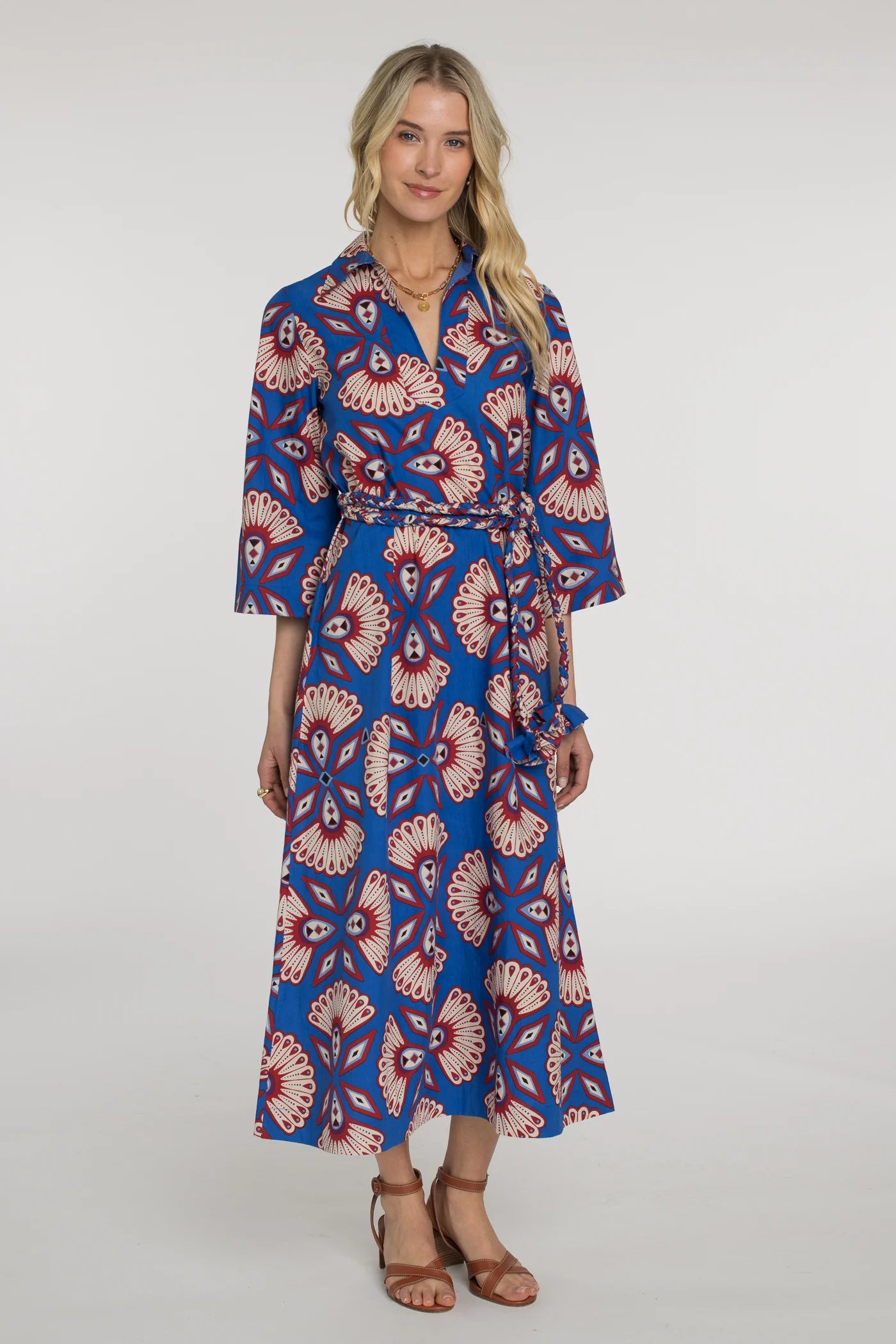 Talia Maxi Dress - Sapphire Feather