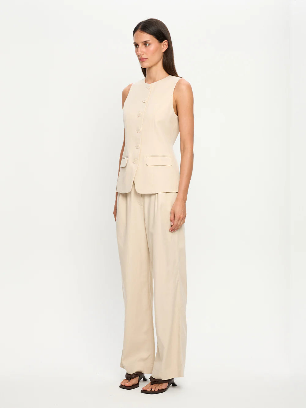 Hazel Linen Vest
