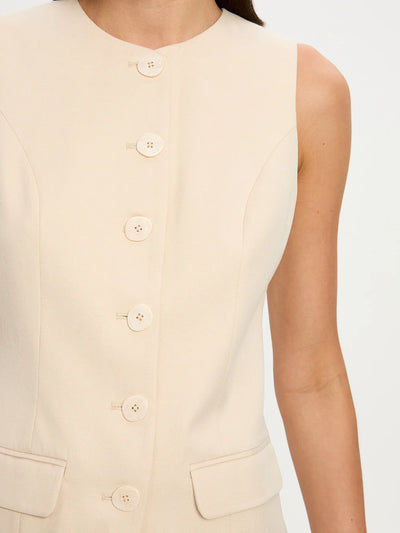 Hazel Linen Vest