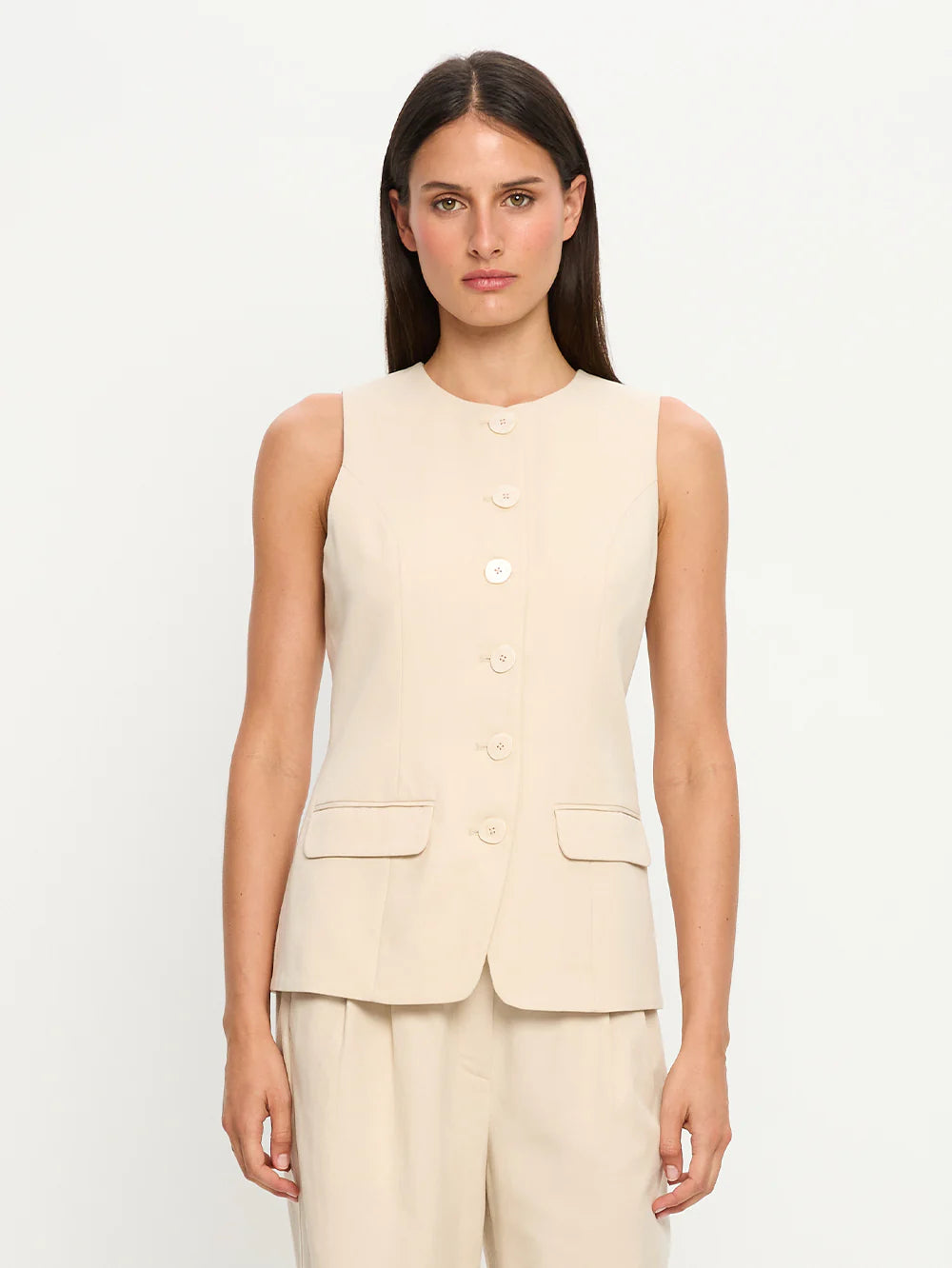 Hazel Linen Vest