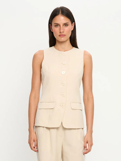 Hazel Linen Vest