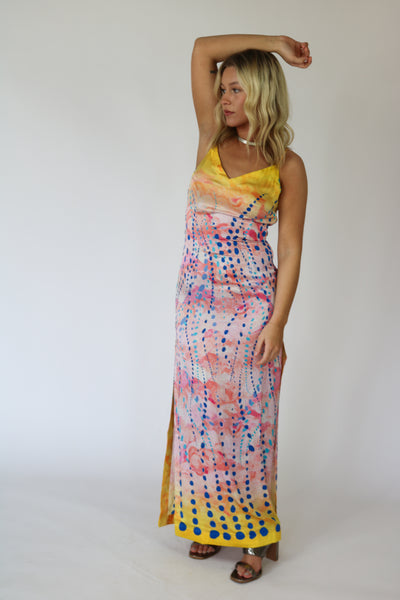 Phoenix Embellished Silk Dress