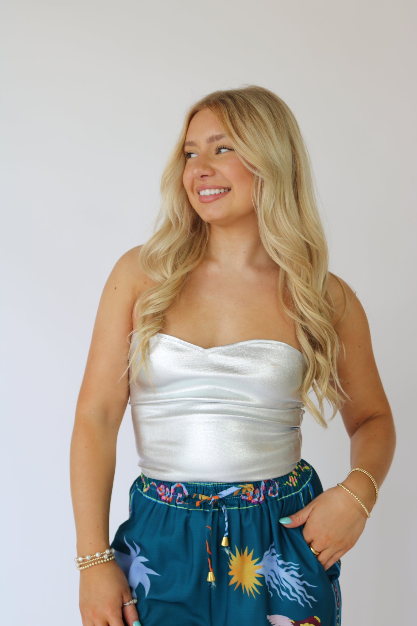 Metallic Tube Top