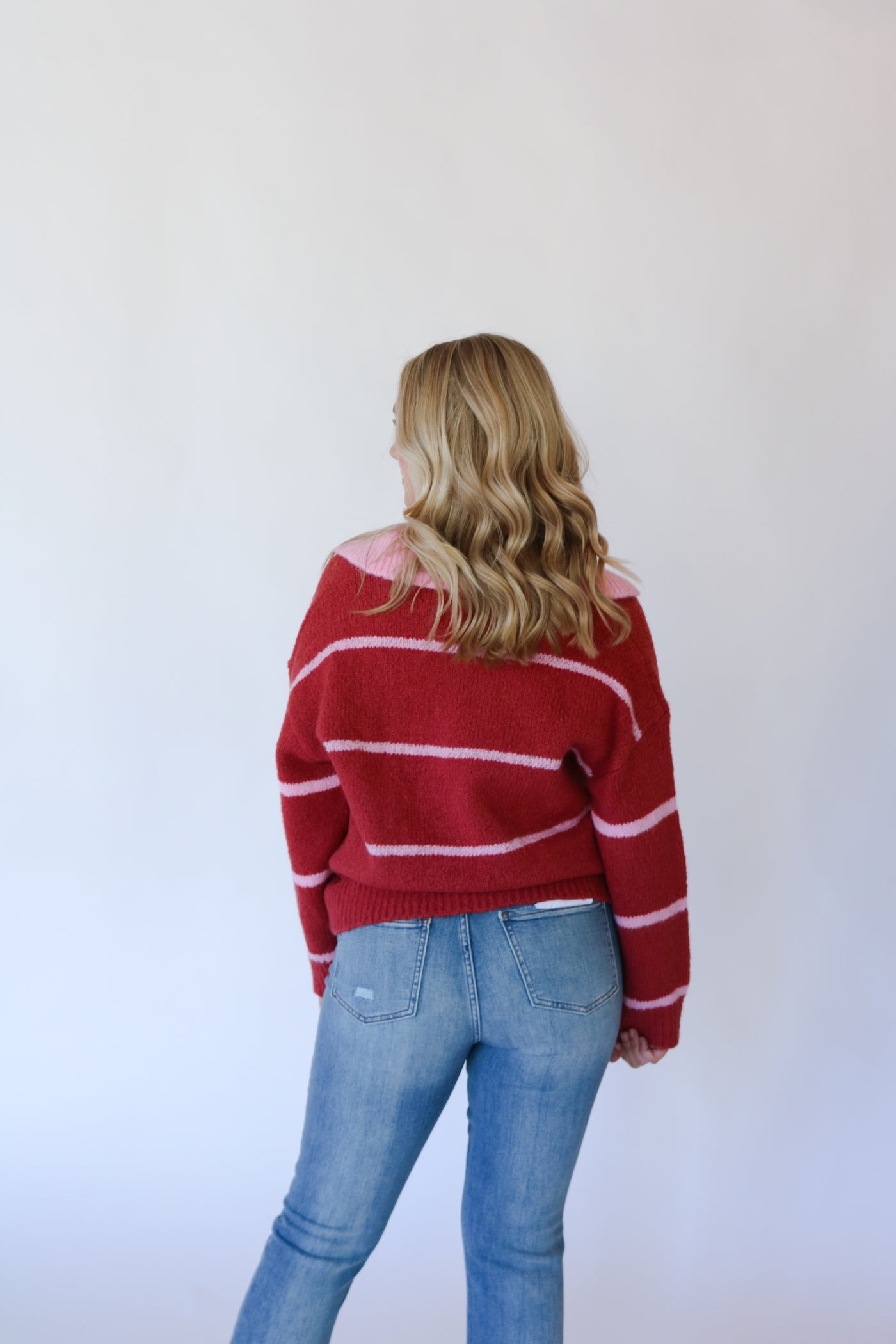 Red & Pink Sweater